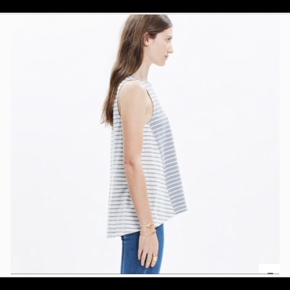 Madewell Forward-Seam Tank Top in Stripe - Picture 3 of 5